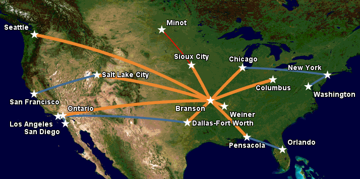 Route Map – Apex Airways